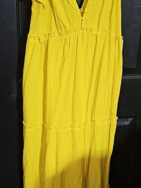 Happy X Nature Golden Mustard Maxi Dress